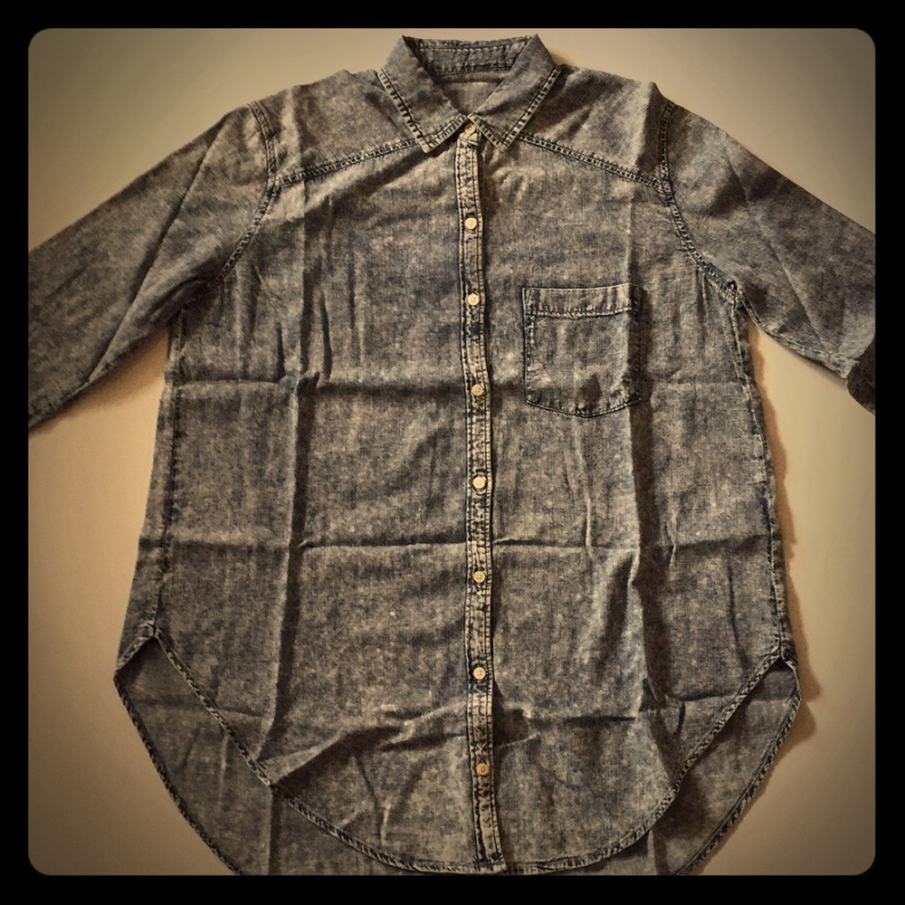 Oversized Acid Washed Shirt