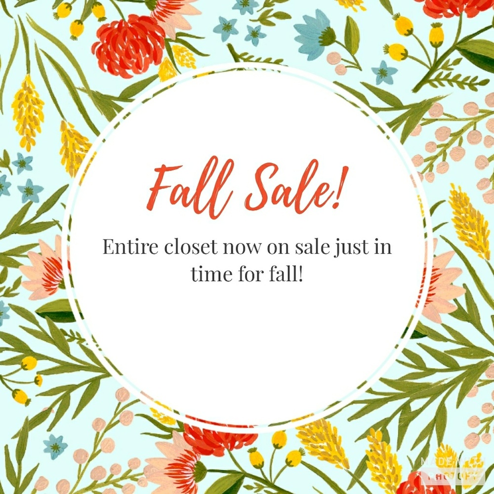 FALL SALE! EVERYTHING BELOW $15!