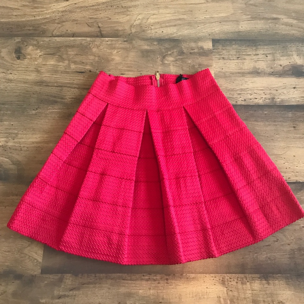 Red Skater Skirt Size L