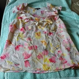 Anne Klein floral print shirt