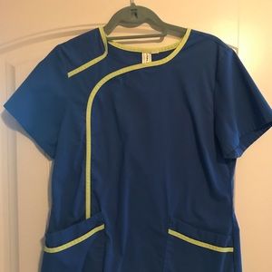 Royal Blue Scrub Top