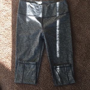 Gray Victoria secret sport capris workout pants