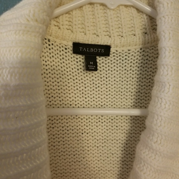 Warm, cream cardigan, 10% angora - Picture 2 of 4