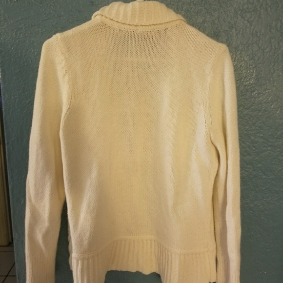 Warm, cream cardigan, 10% angora - Picture 4 of 4