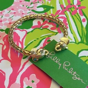 Lilly Pulitzer Gold Elephant Cuff Bangle Lilly Pulitzer Gold Elephant Cuff Bangle