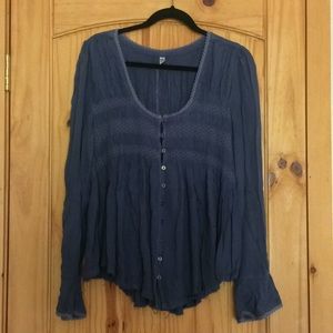Free People floaty blouse