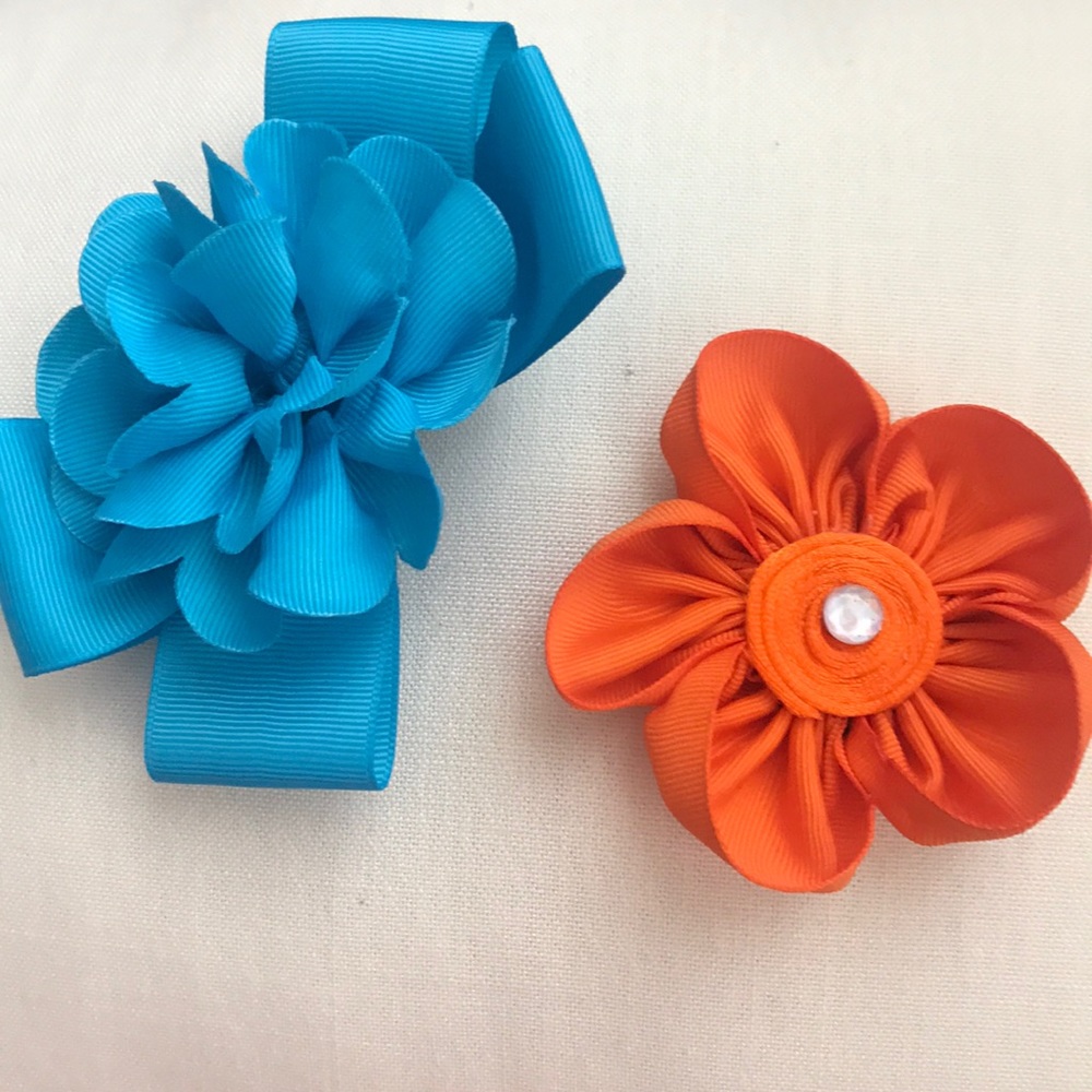 Flower hair bows