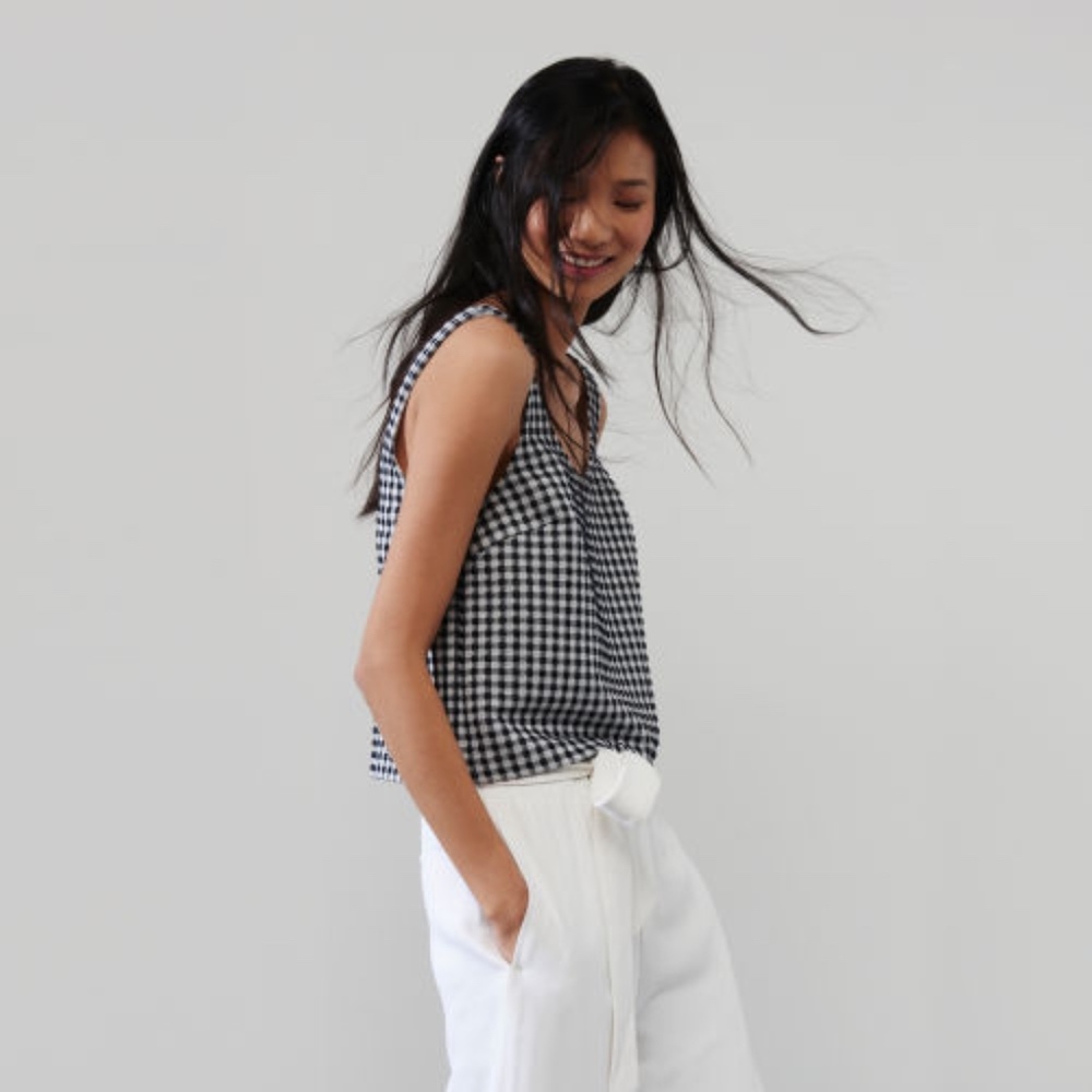 Club Monaco Gingham 'Ilona' Top XS