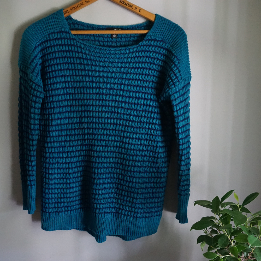 Blue Striped Sweater