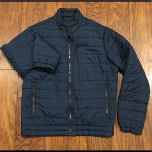 Navy lightweight quilted jacket