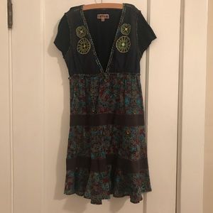 Free People Embroidered Dress Sz 2