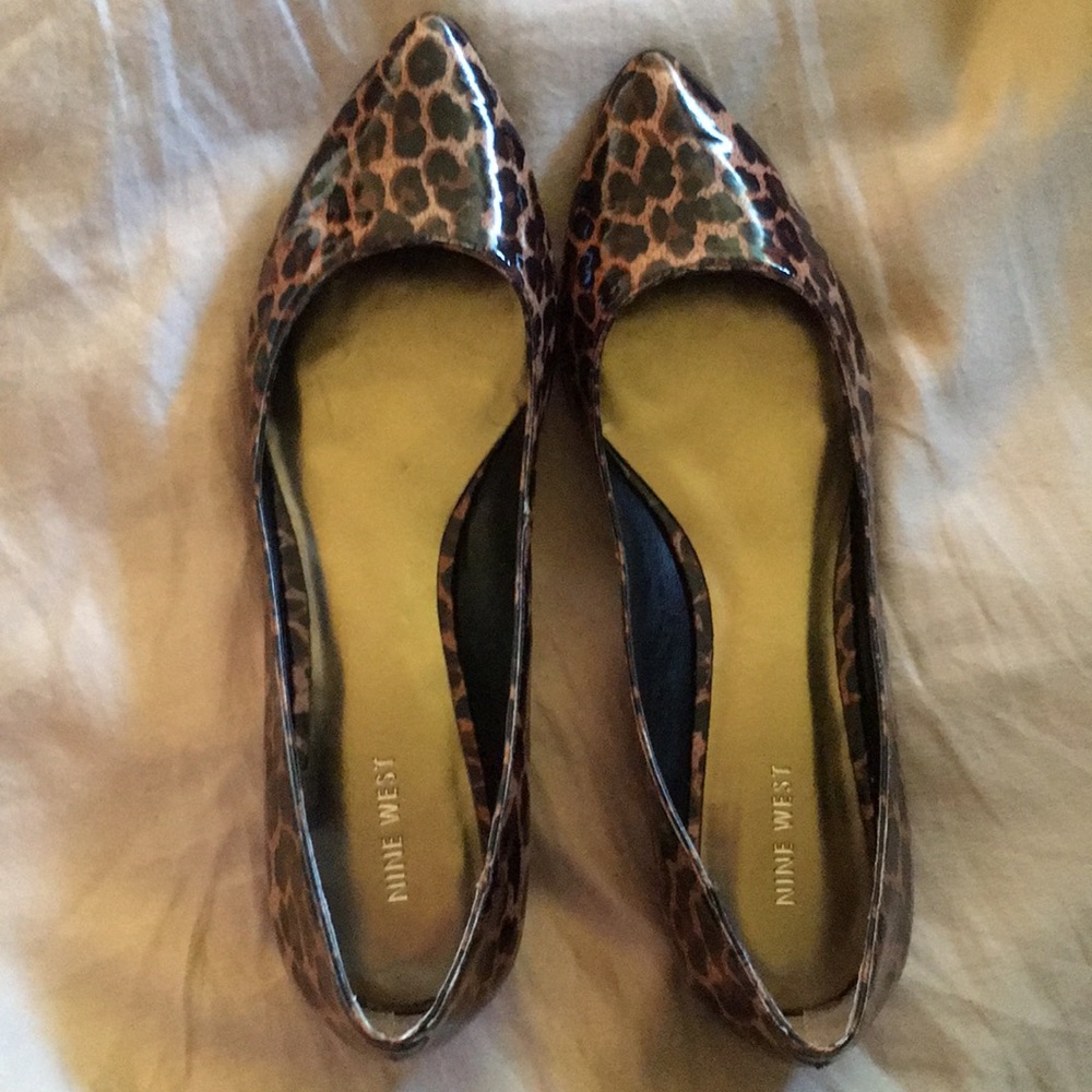 Nine West Leopard Flat (New)