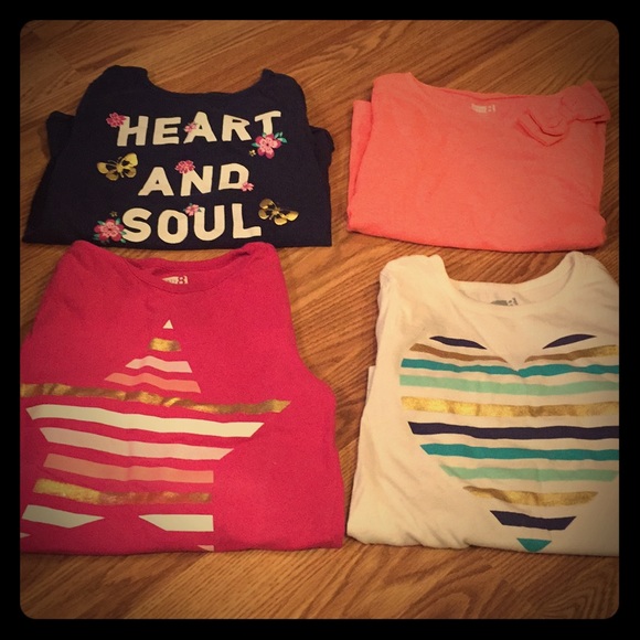 Crazy 8 bundle of 4 long sleeve tops - Picture 1 of 5