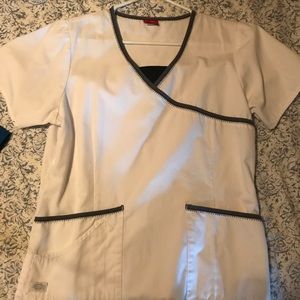 White Scrub Top