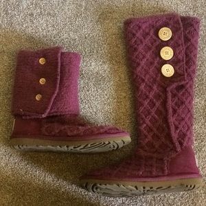 UGG latttice cardy boots in berry