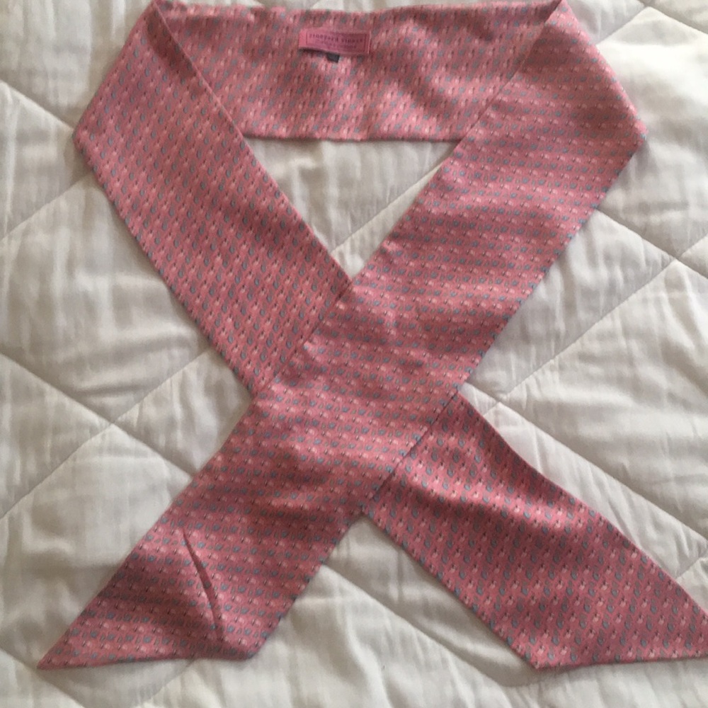 Vineyard Vines pink lemonade scarf / belt