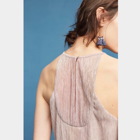 ❌Sold❌ Anthropologie Maeve Waverly Shimmer Top - Picture 2 of 7