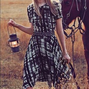Anthropologie Corey lynn painted plaid dress