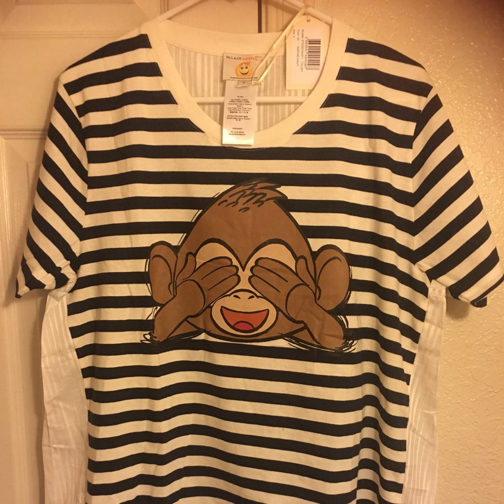 Emoji Monkey beautiful tee size 4 ๐ - Picture 1 of 3