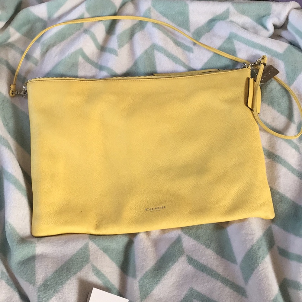 Yellow Coach oversized clutch