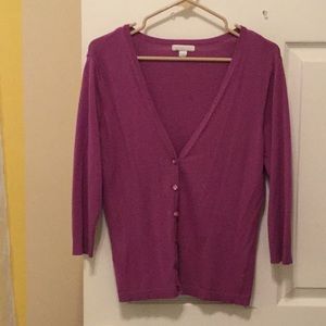 New York & Co large lilac cardigan