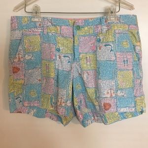 Lilly Pulitzer Horoscope size 10 Callahan shorts