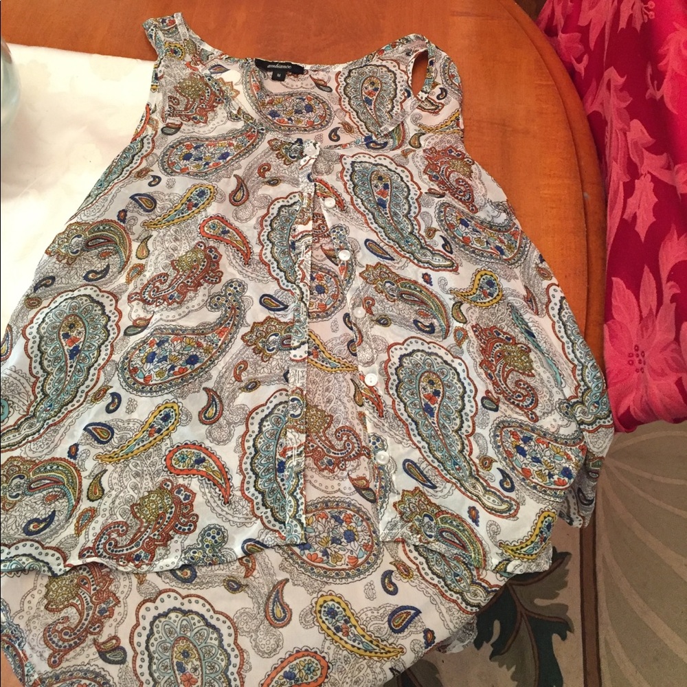 Patterned sheet blouse