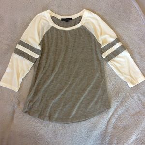 White and grey tee shirt