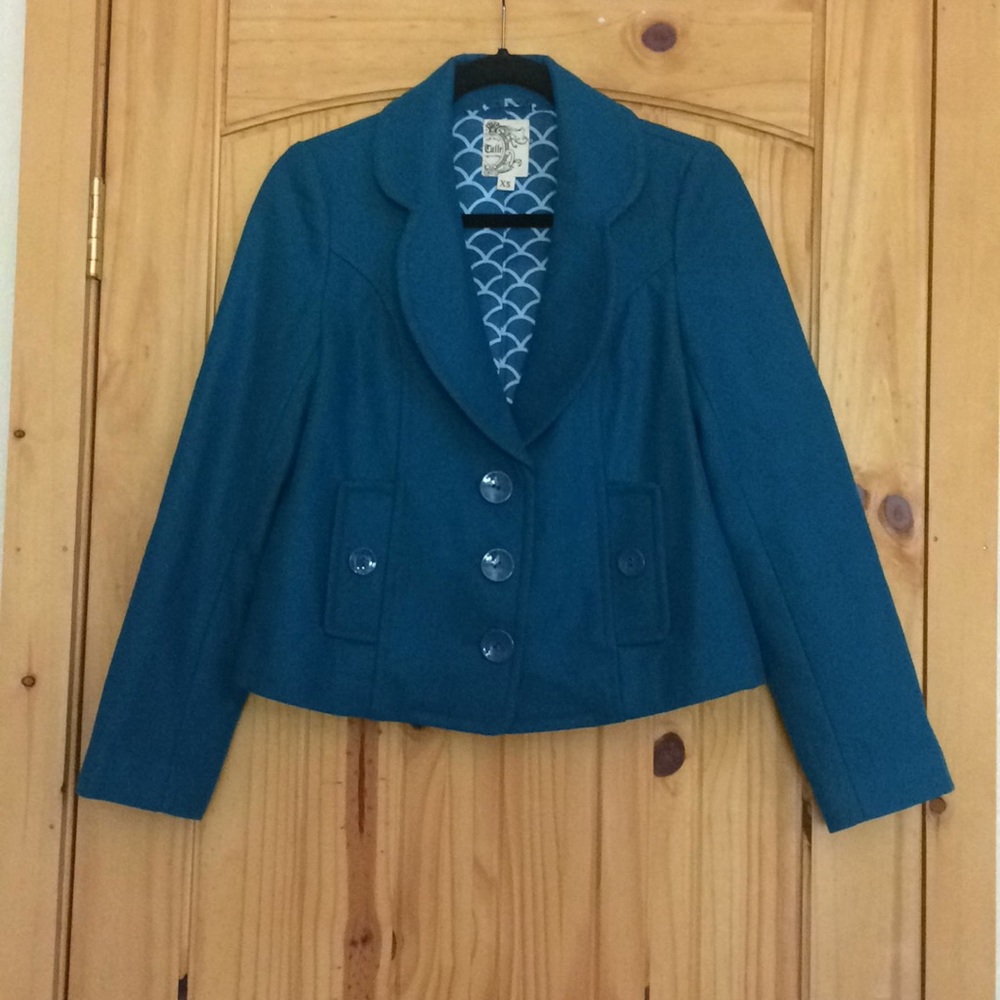 Teal peacoat