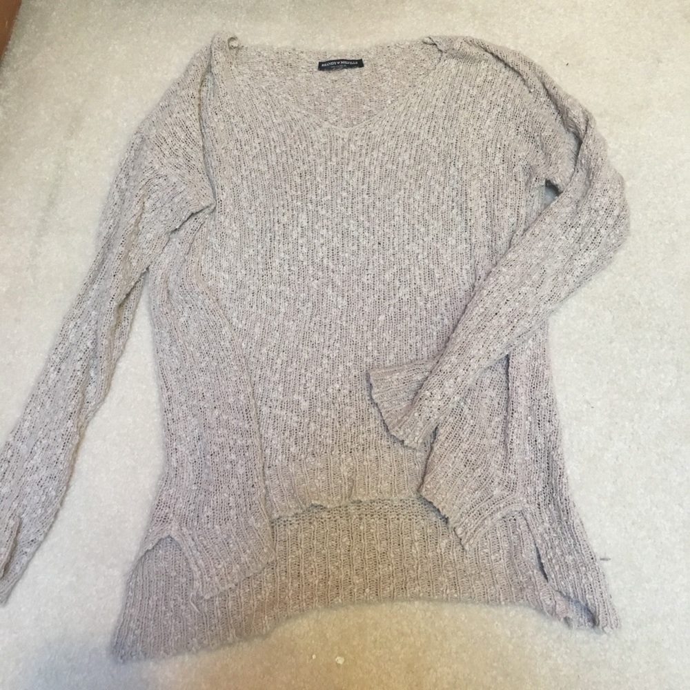 Oversized blush brandy melville sweater