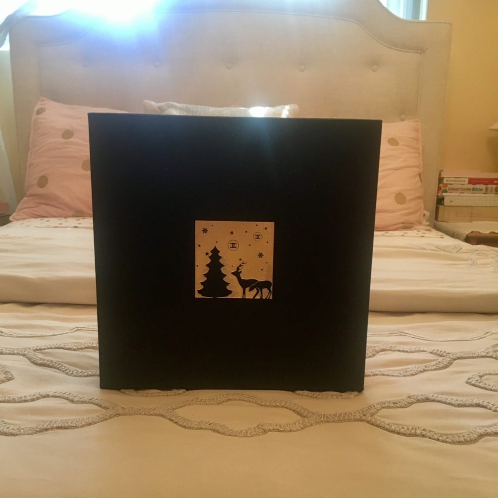 Chanel Perfume Holiday Box with magnetic closure.