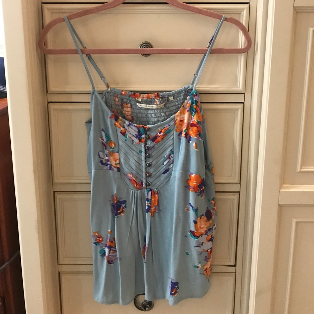 Cynthia Vincent flowy floral tank