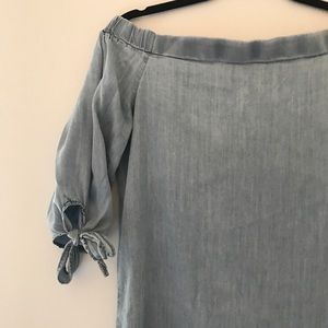 Off the Shoulder denim dress