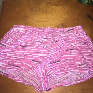Aero zebra pajama shorts
