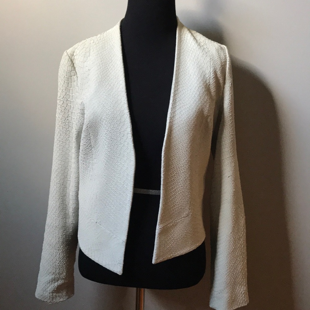 Joie sitra snake effect leather jacket