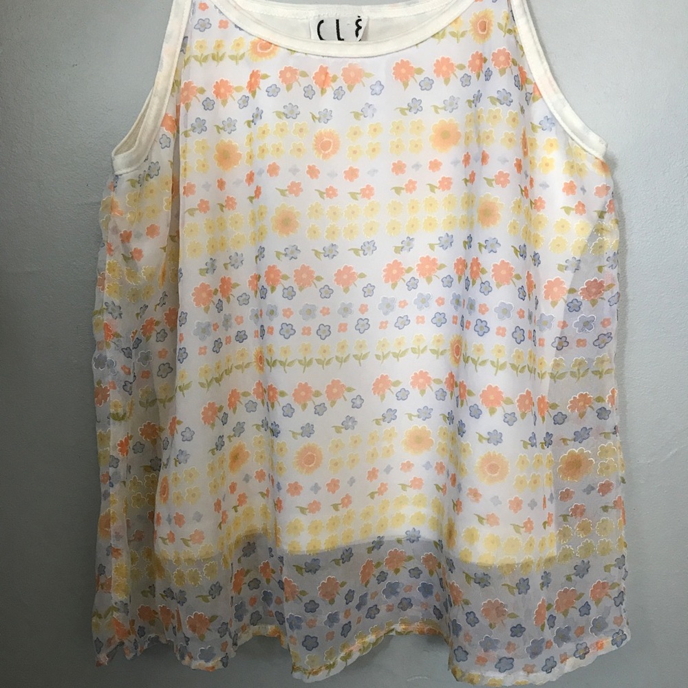 Flowy floral spaghetti strap top