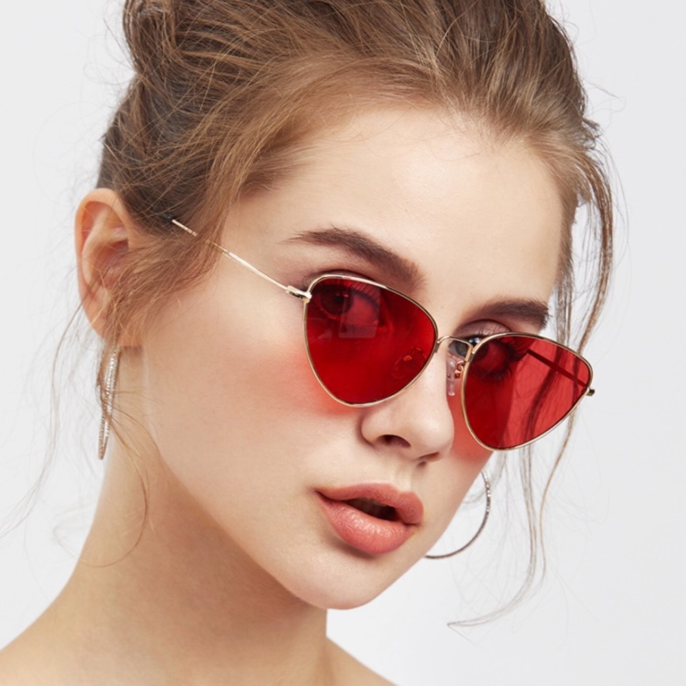 🔥Oval shaped flat lens sunglasses