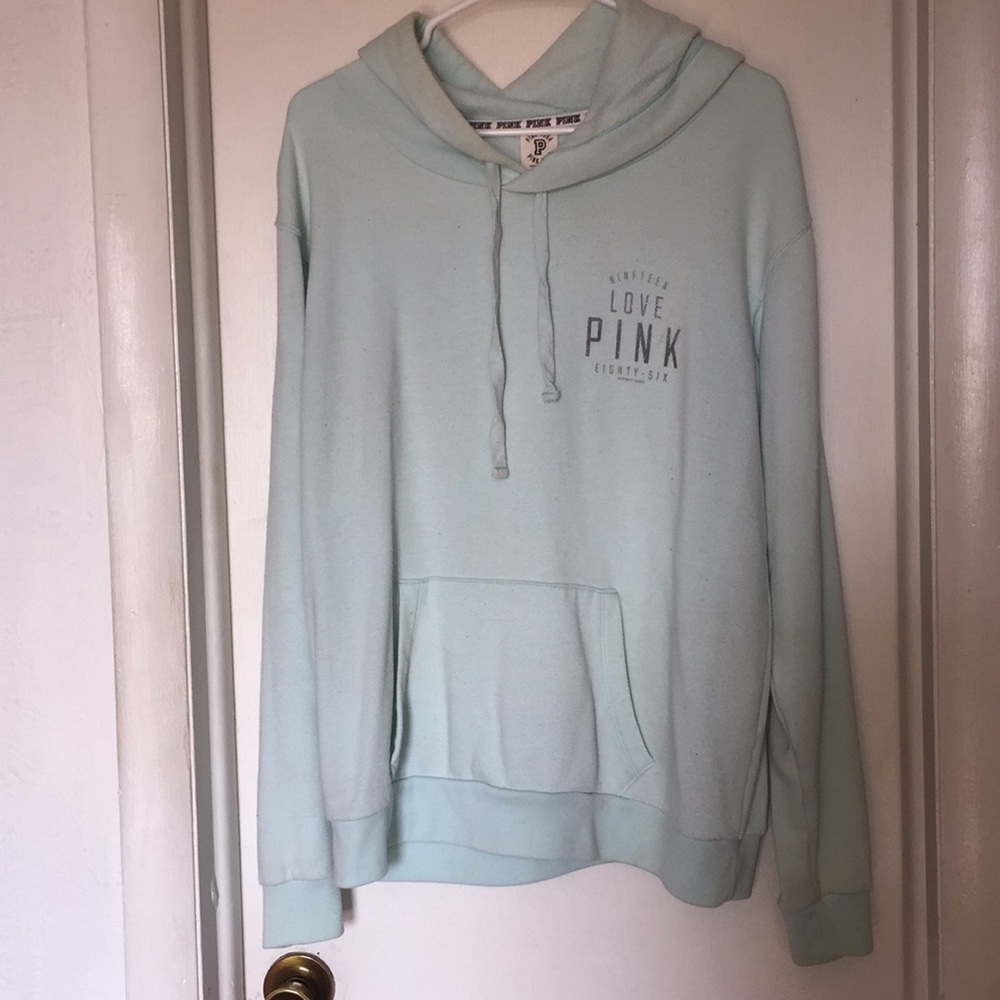 Victoria's Secret PINK baby blue hoodie