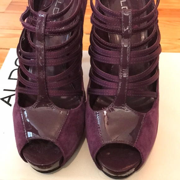 Purple Aldo Strappy Heels - Picture 6 of 7