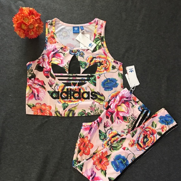 adidas Pants - 💥Adidas Rare X Farm Florarita Tank & Leggings💥