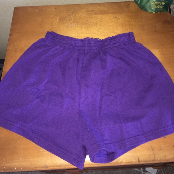 purple soffe shorts