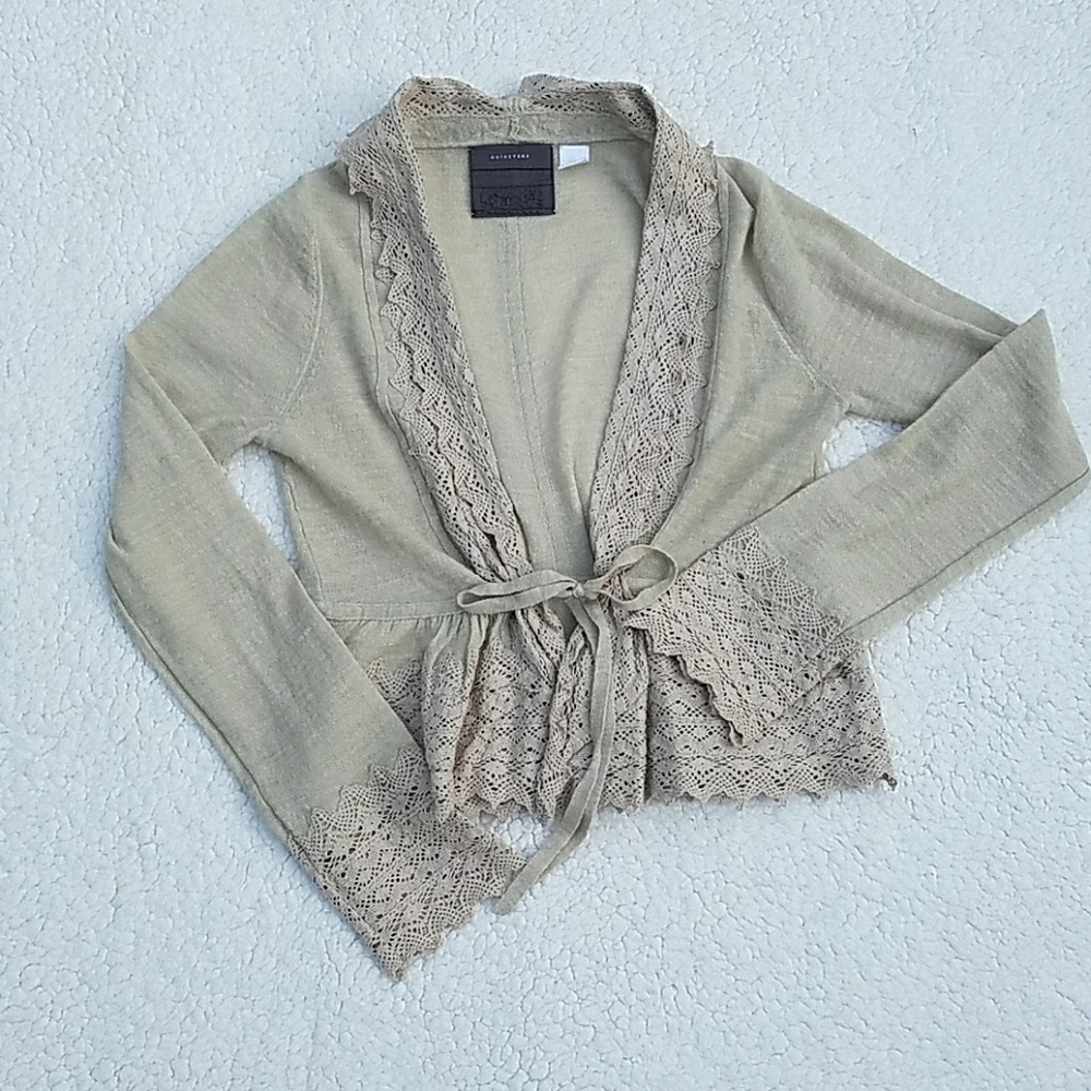 Anthropologie Guinevere Tan cardigan