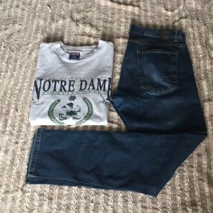 Vintage Notre Dame Jansport T shirt