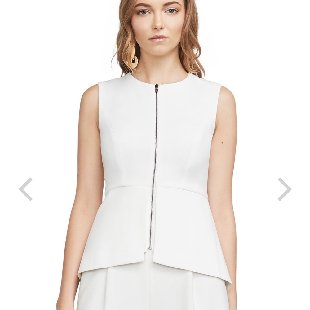 Abrielle Sleeveless Peplum Top