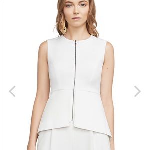 Abrielle Sleeveless Peplum Top