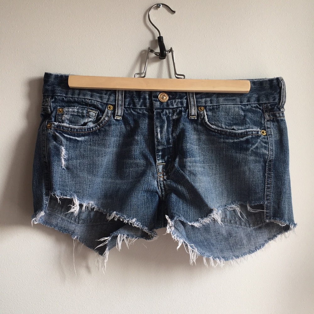 7 For All Mankind Denim Cutoff Shorts