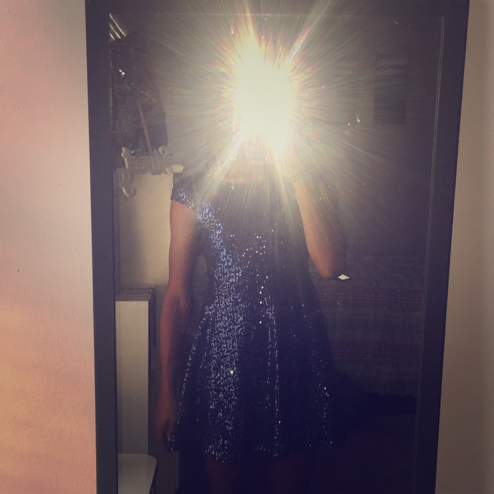Navy blue dress