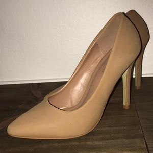 Nude high heels