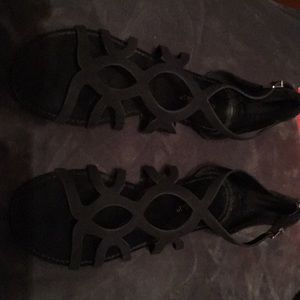 Cute black sandals