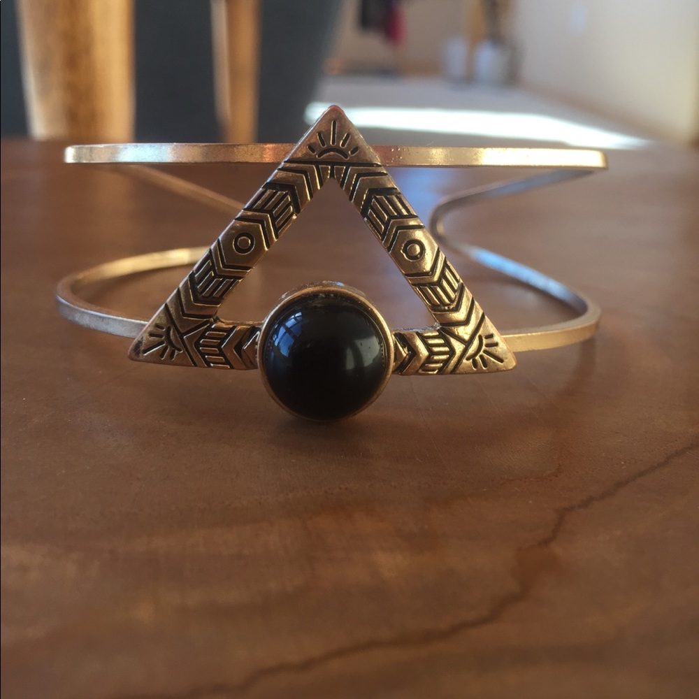 Boho Bracelet Triangle Circle Adjustable - image 2